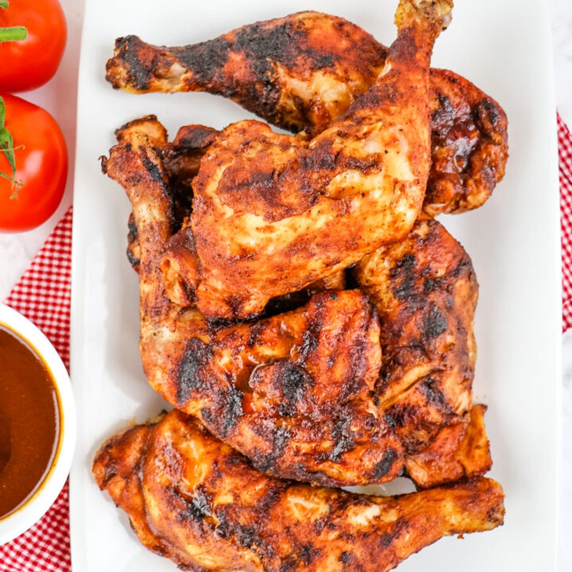 Grilled Chicken Leg Quarters