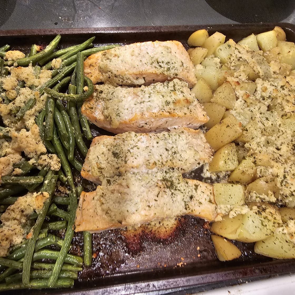 Sheet Pan Lemon Garlic Salmon