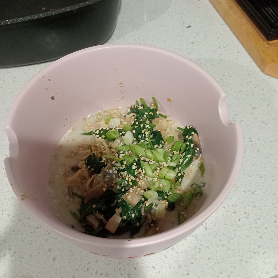 Vegan Creamy Mushroom Ramen