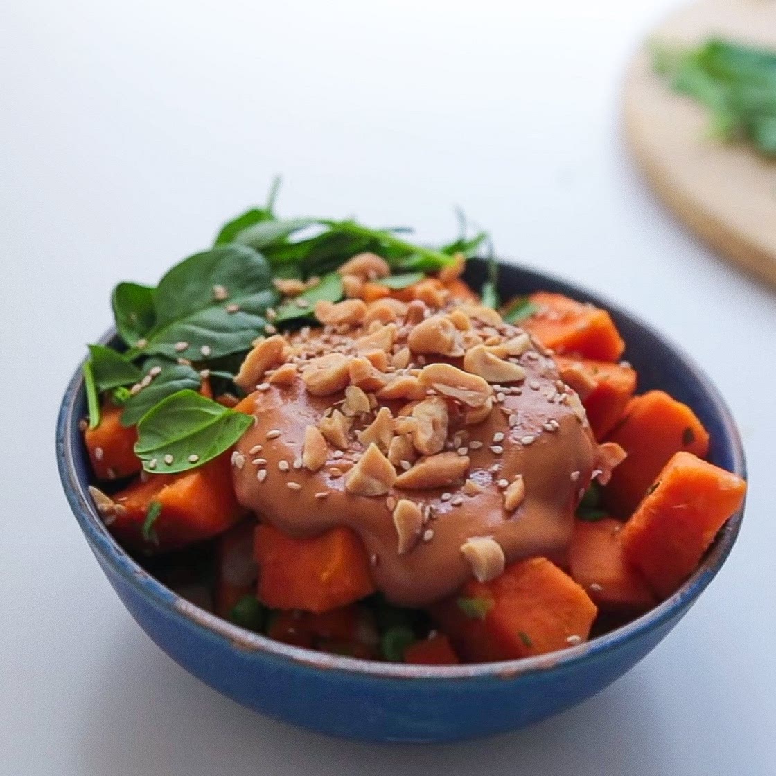 Sweet Potato Peanut Bowl — MINA ROME