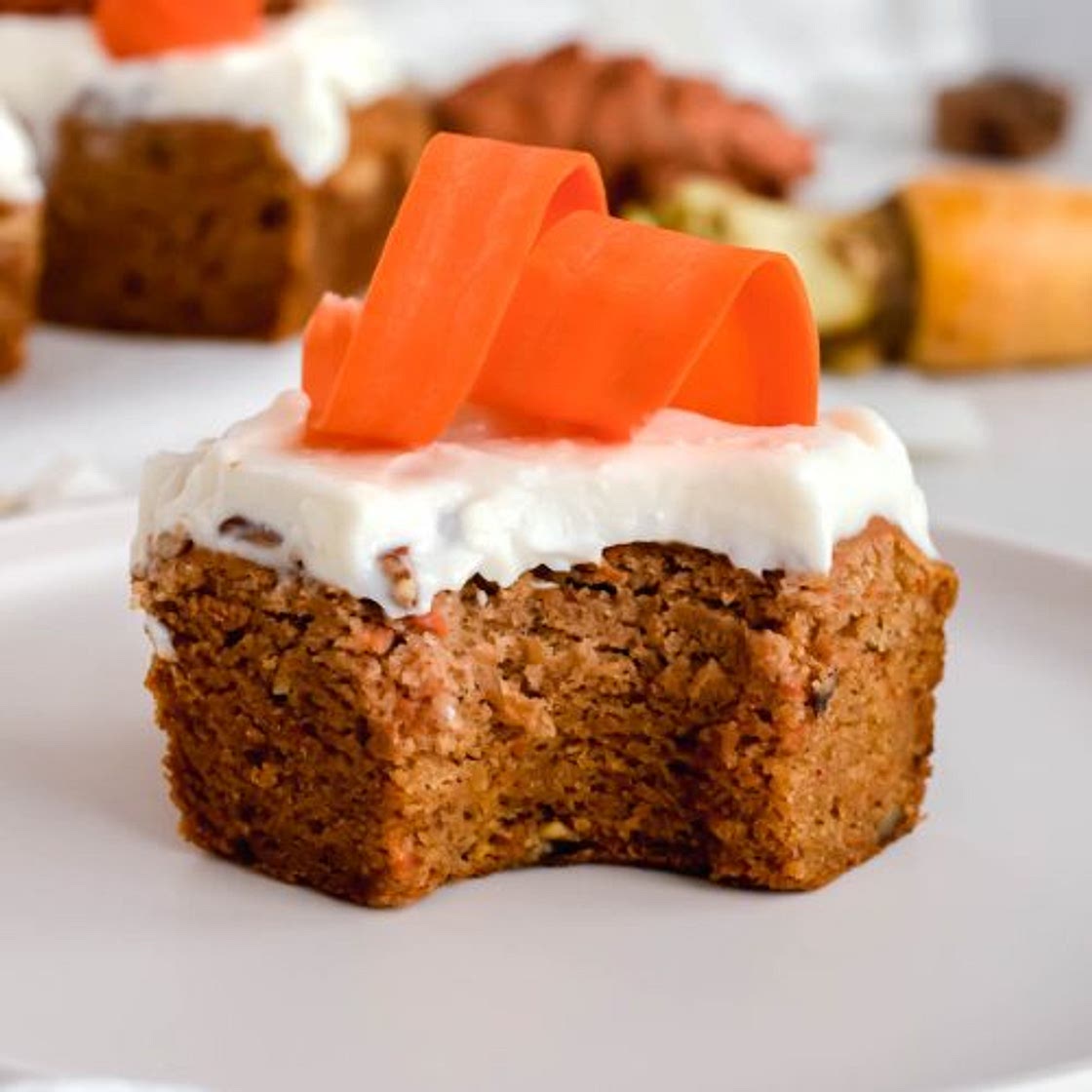 Healthier Carrot Cake Bars Recipe