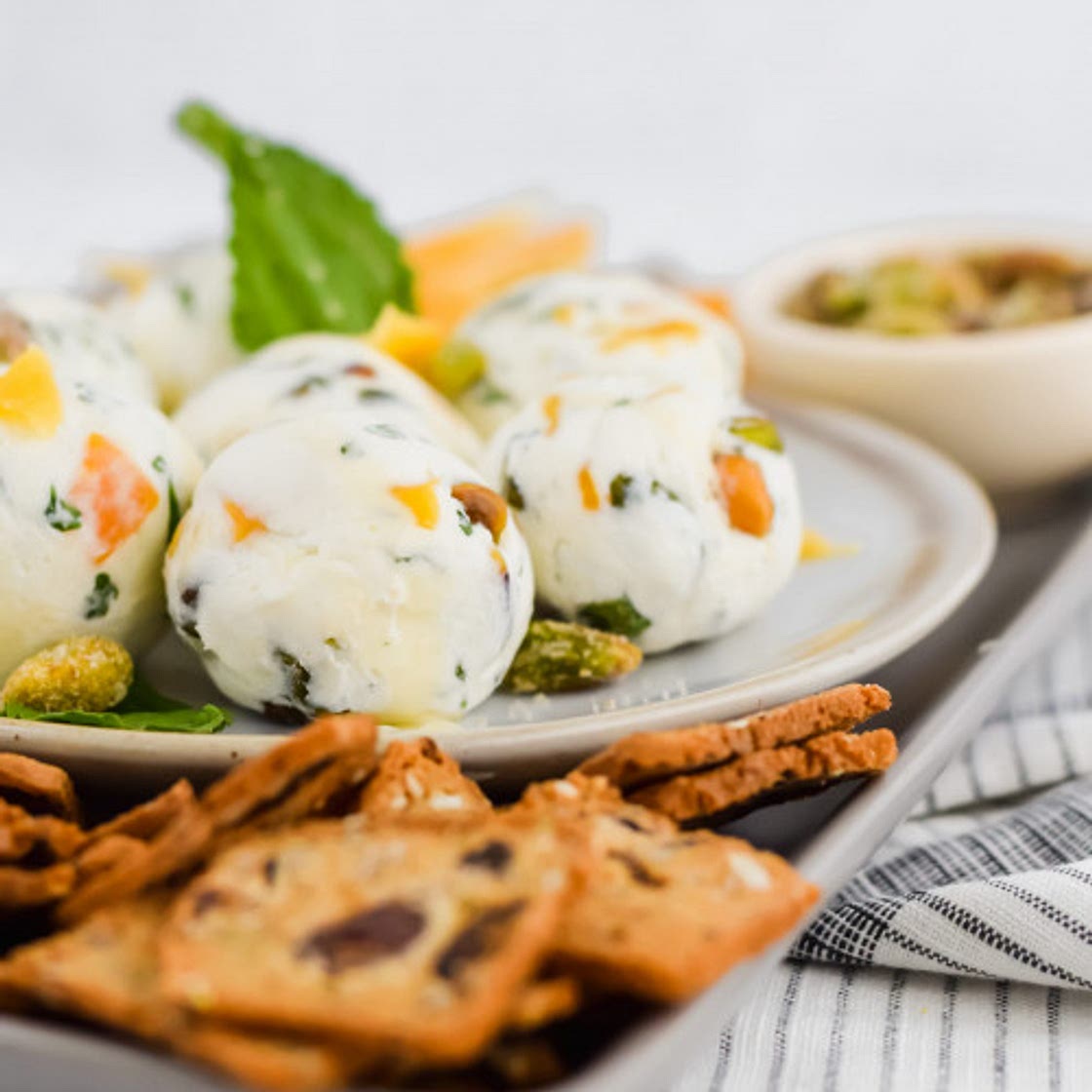 Honey Goat Cheese Ball Appetizer