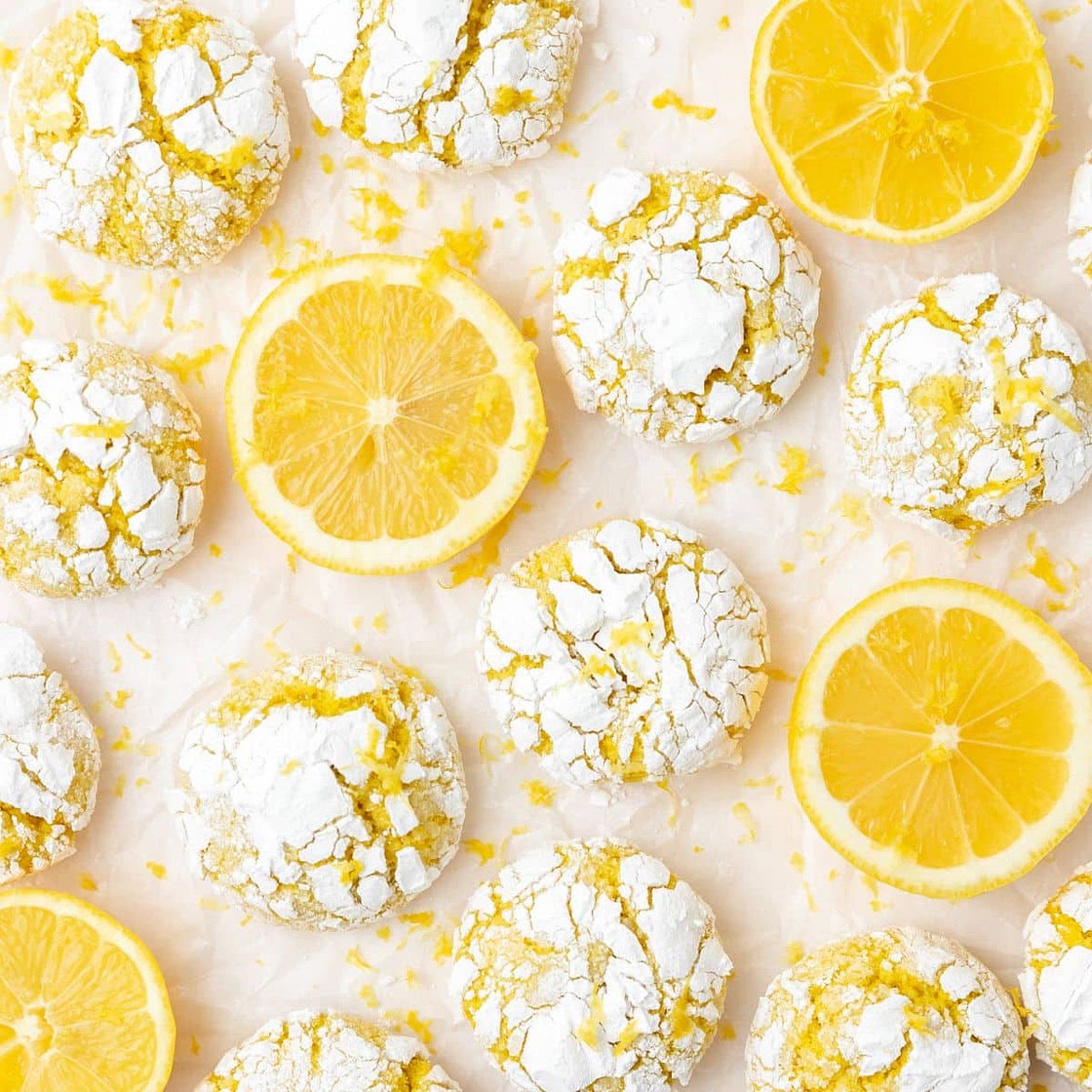 Lemon Crinkle Cookies