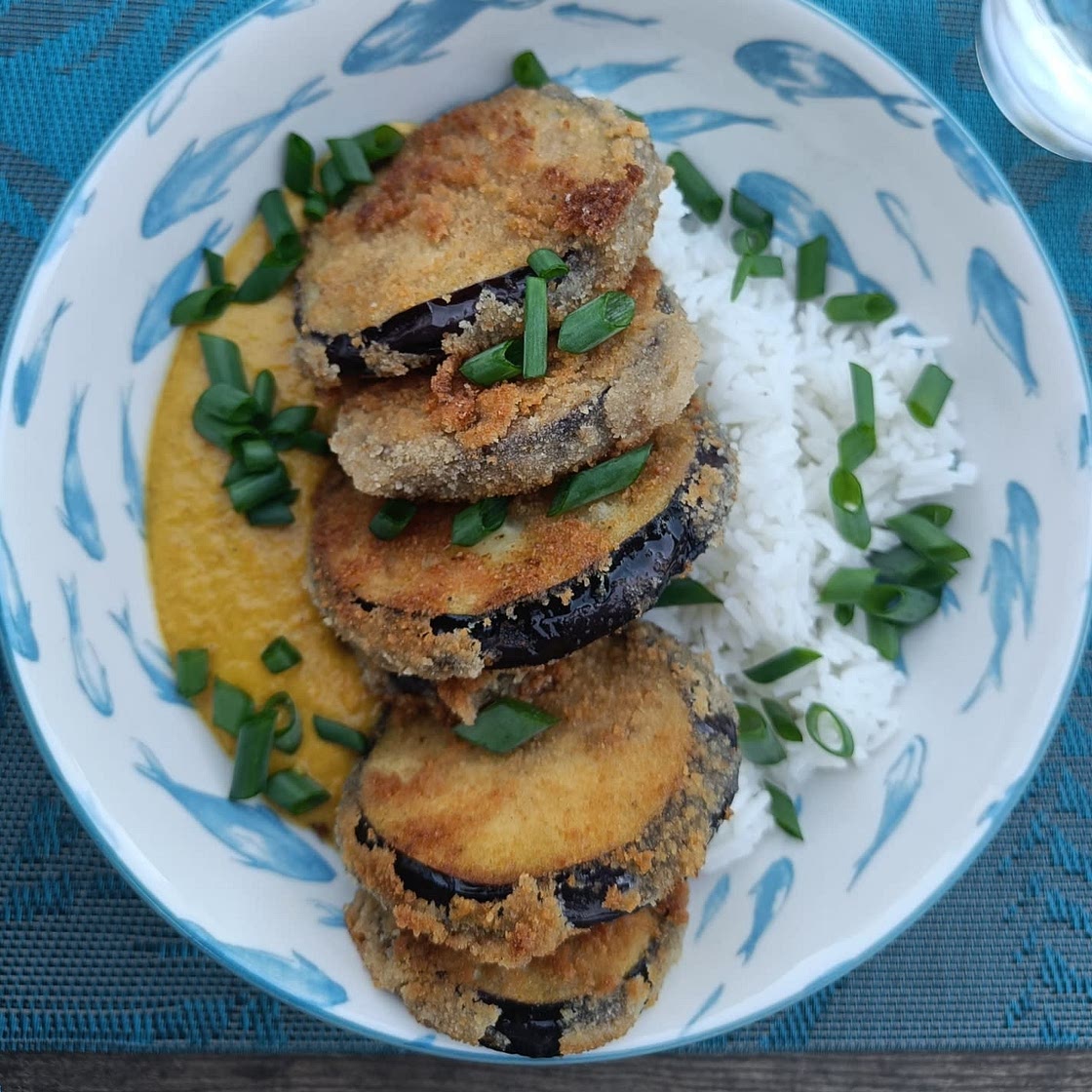 Aubergine Katsu Curry