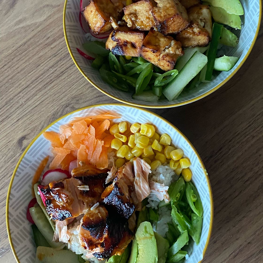Salmon Poke (POH- keh) Bowl