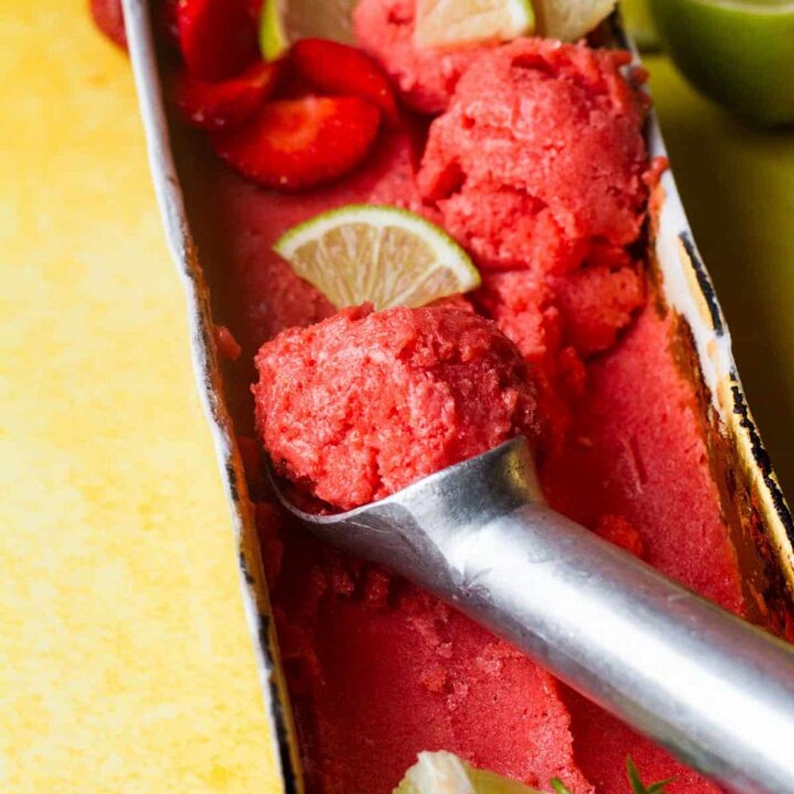 Fresh and Sweet Homemade Strawberry Sorbet Recipe