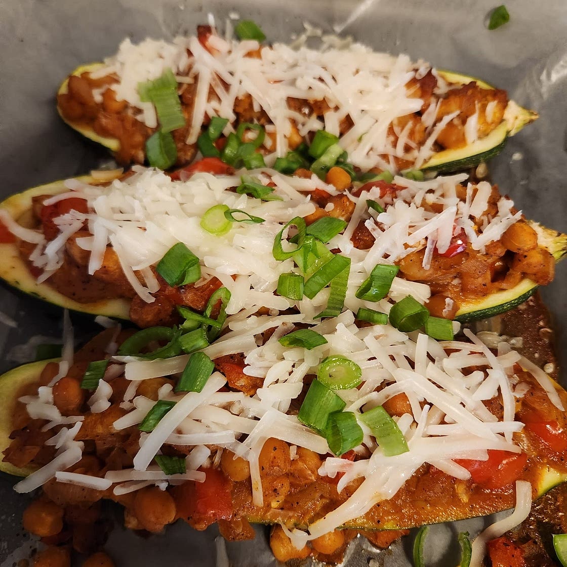 Vegan Stuffed Zucchini