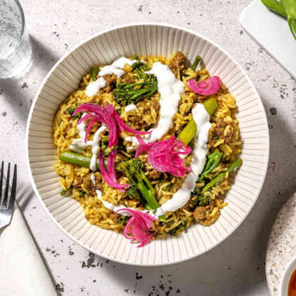 Beef and Tenderstem Biriyani