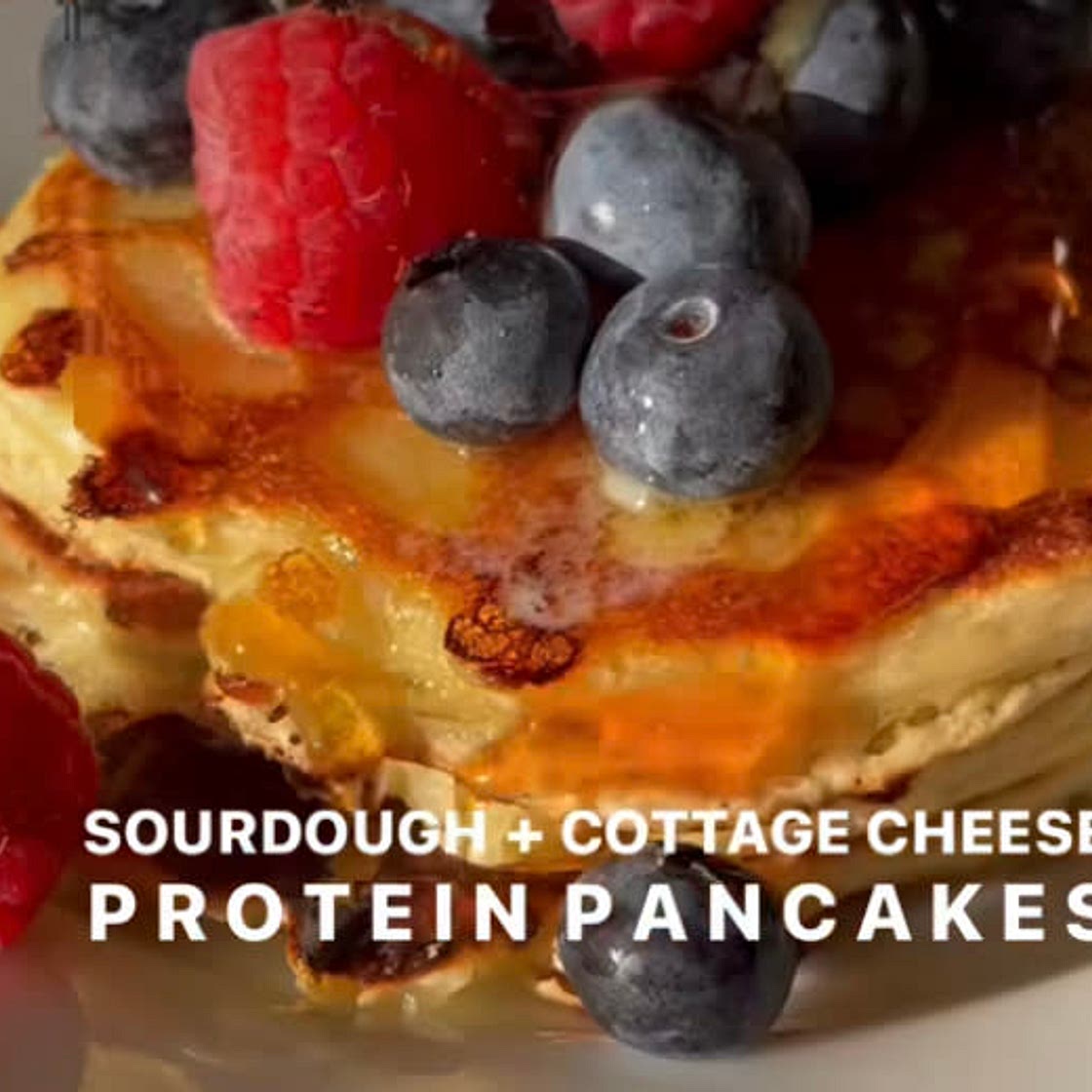 Sourdough Cottage Cheese Protein Pancakes