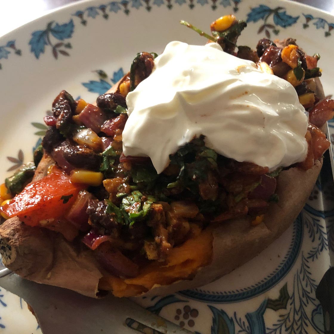 Black Bean Stuffed Sweet Potatoes
