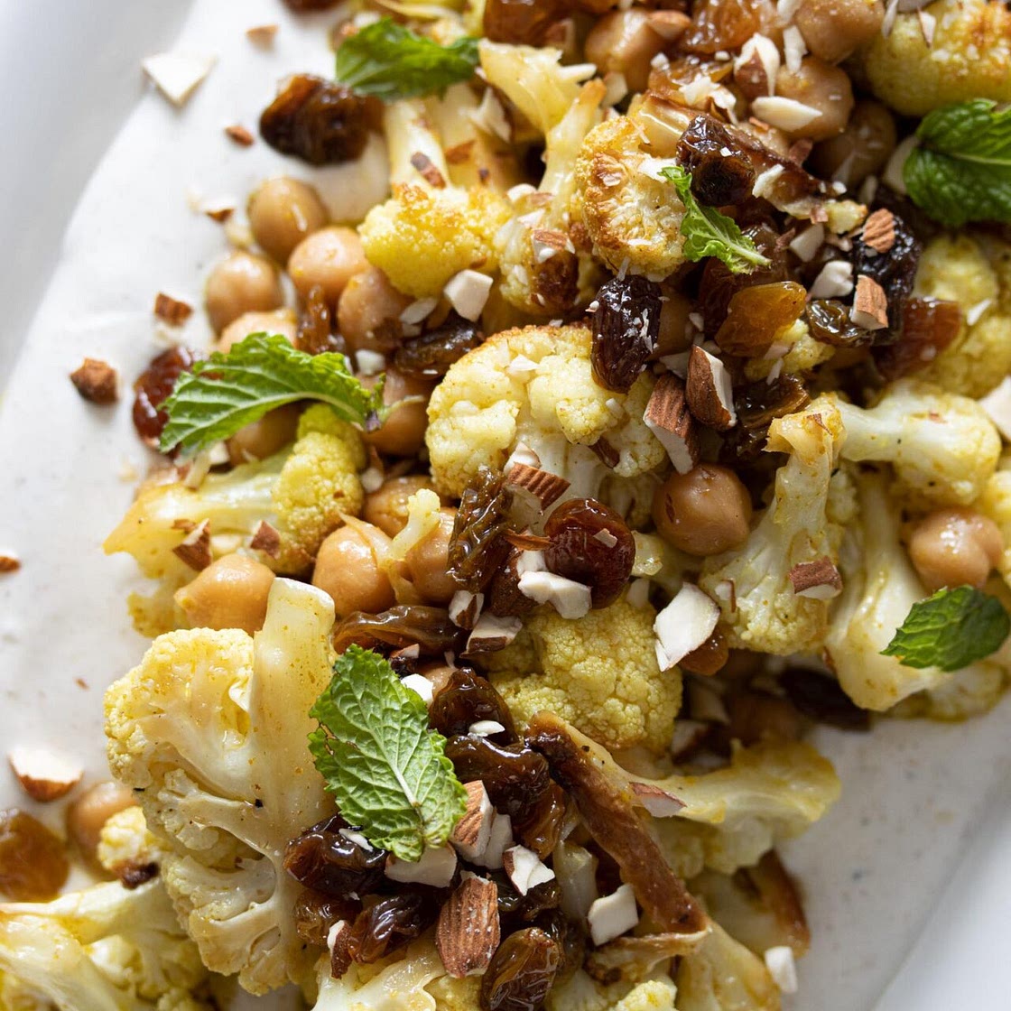 Chickpeas, Cauliflower, Curry Vinaigrette