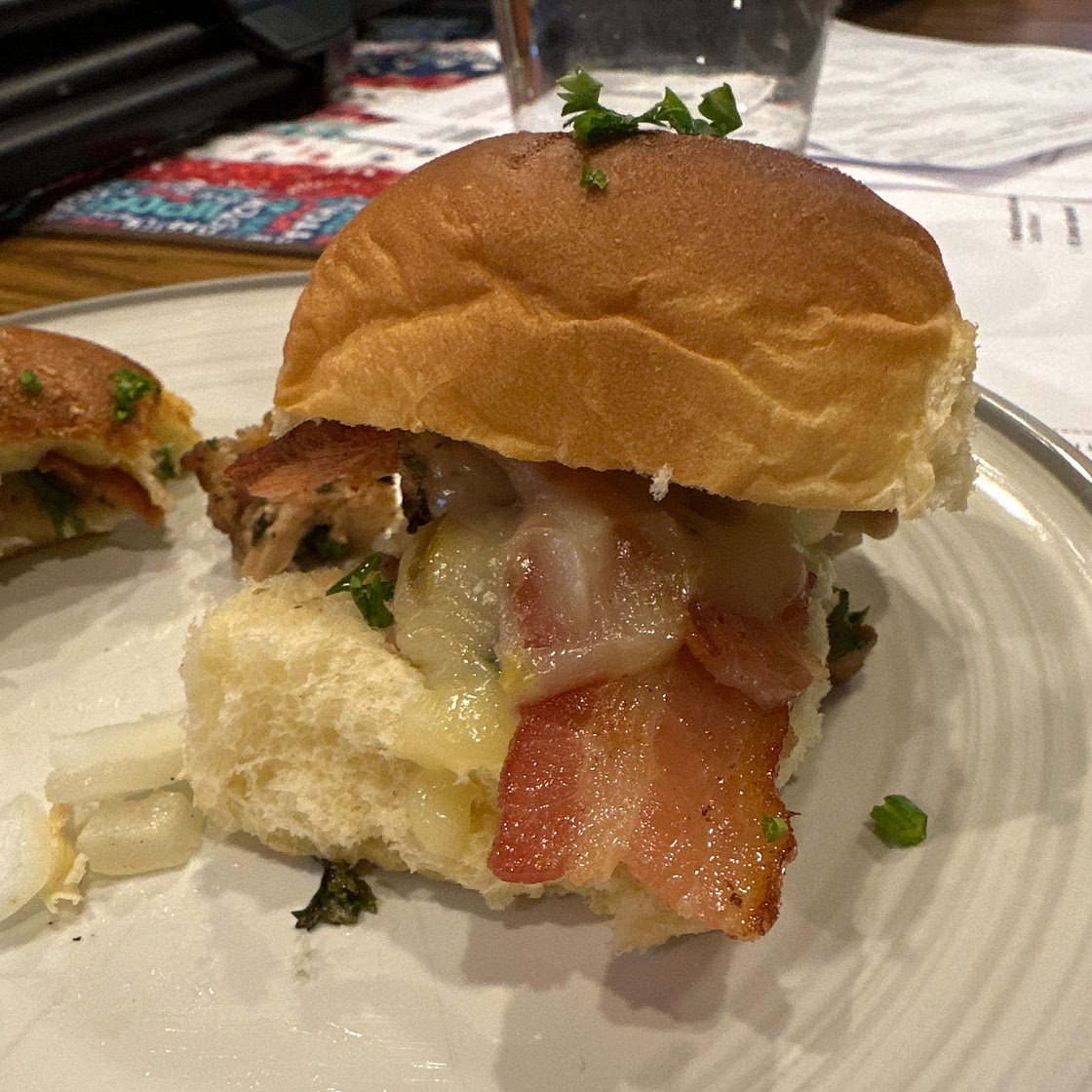 Chicken Bacon Ranch Sliders