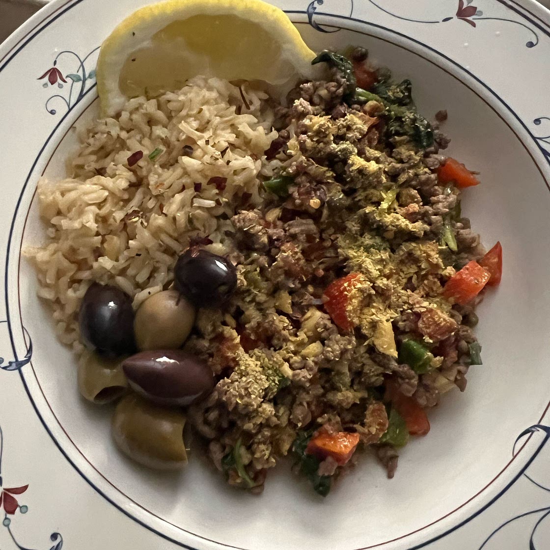 Mediterranean Ground Beef Stir Fry