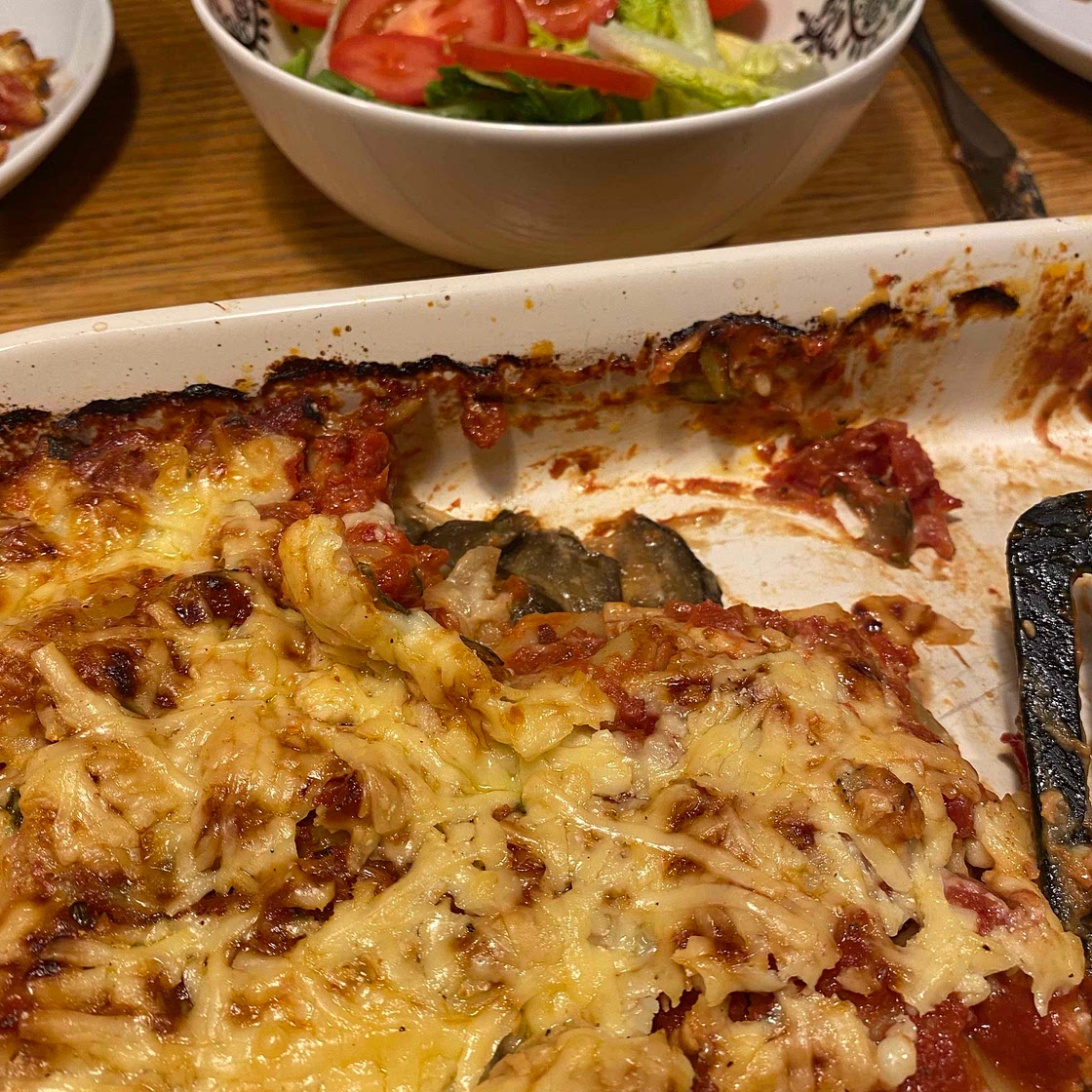 Meat-free lasagne