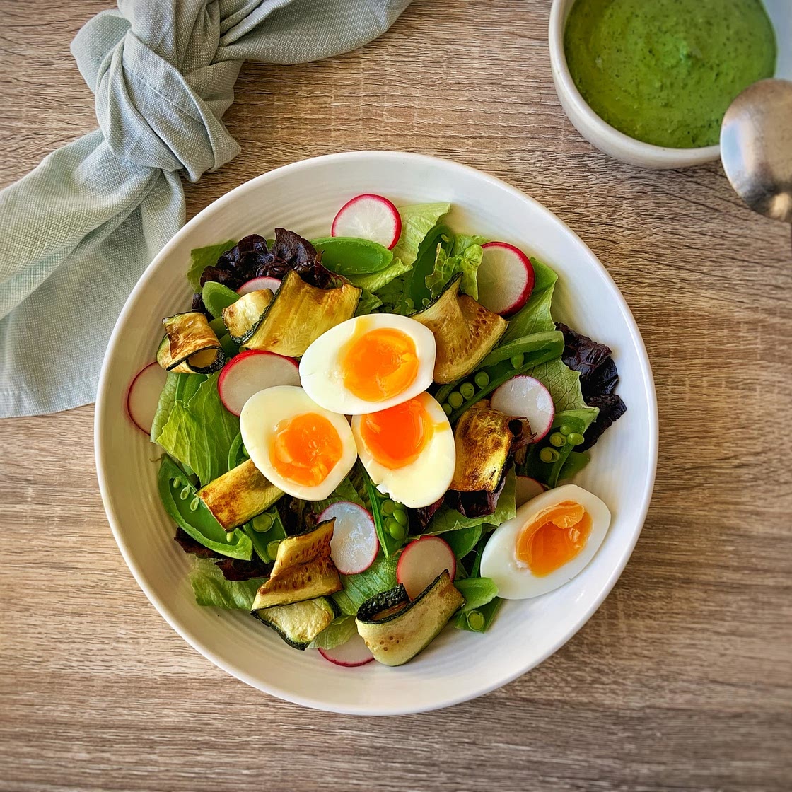 Green Salad with Goddess Dressing