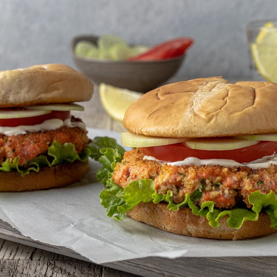Fresh Salmon Burgers