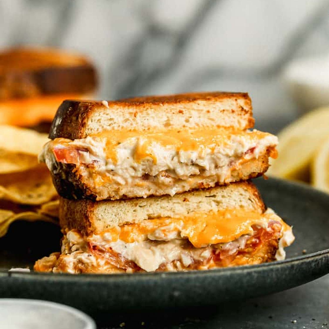 Cheesy Tuna Protein Bread Melt