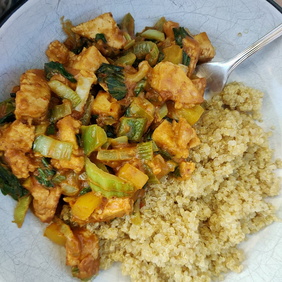 Vegan Satay Tofu Stir Fry