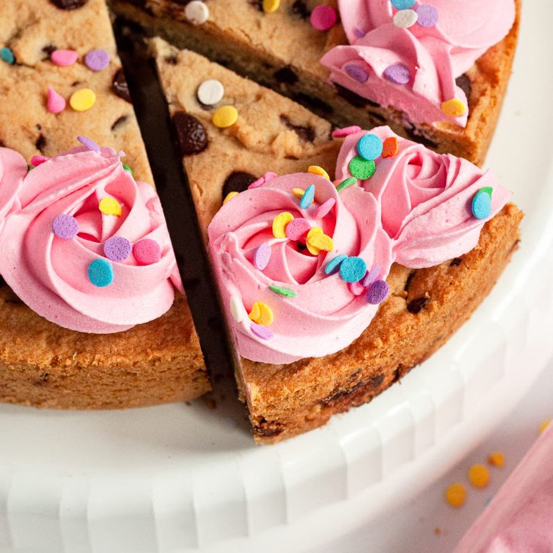 Gluten-Free Chocolate Chip Cookie Cake (Vegan)