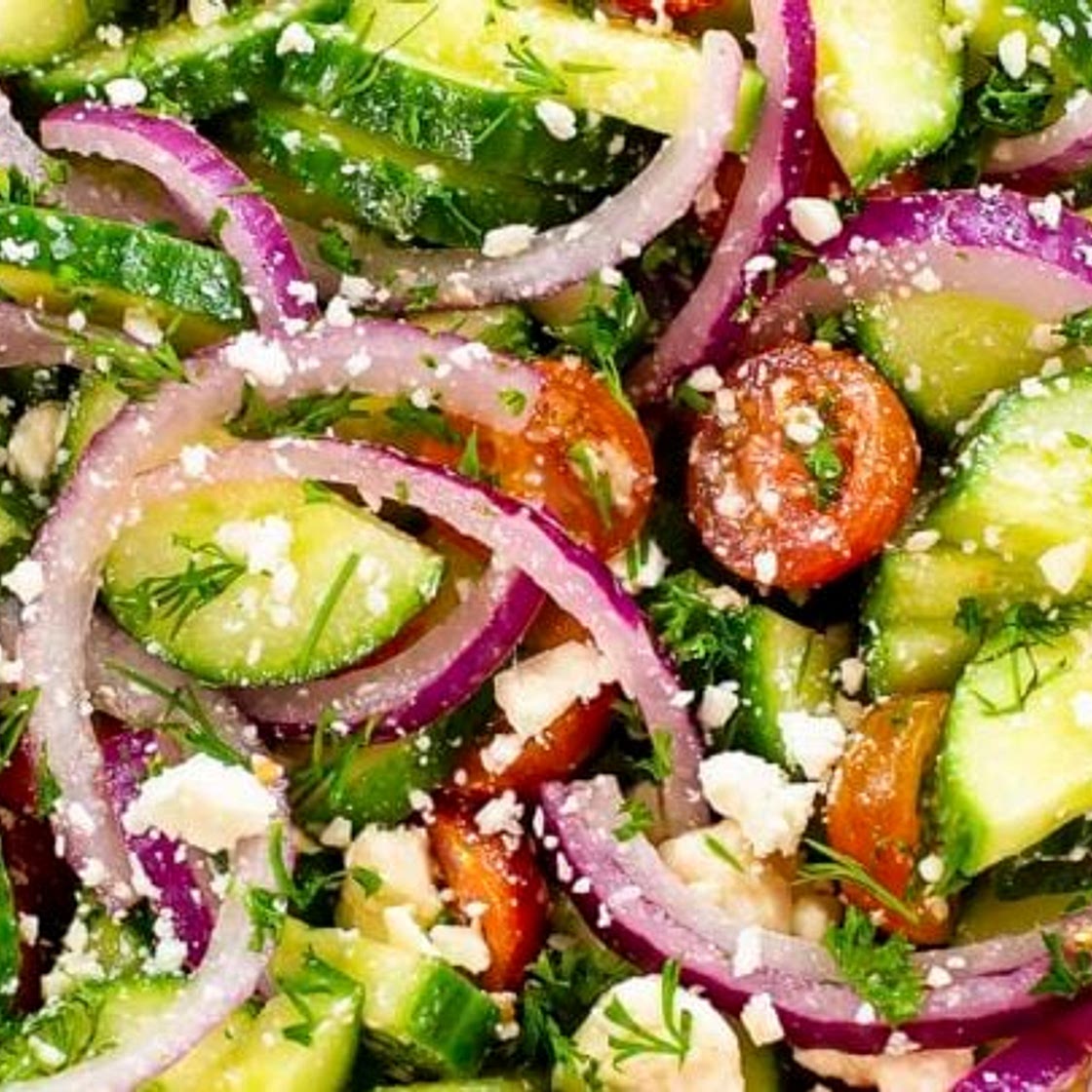 Cucumber Tomato Feta Salad