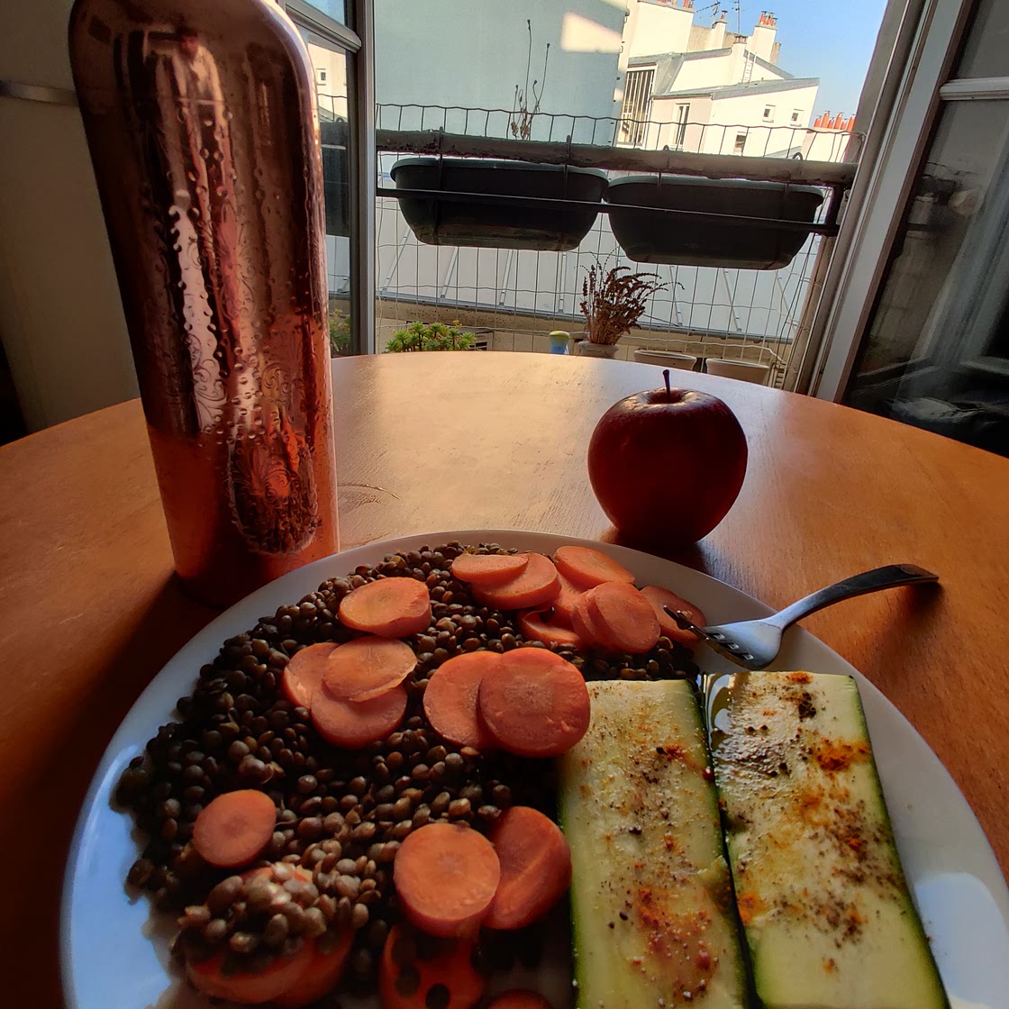 Repas midi - Lentilles Carottes