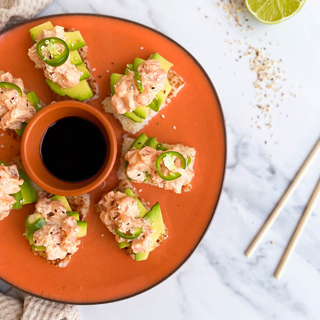 TikTok Crispy Rice With Spicy Salmon Viral Recipe