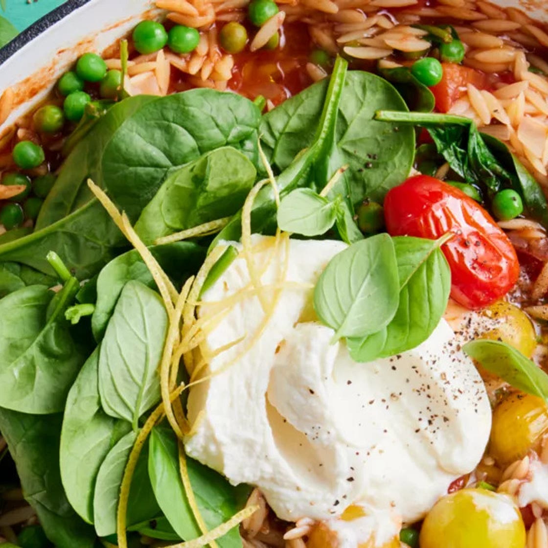 One-dish Risoni with Tomato & Basil