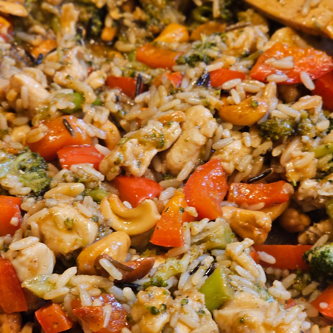 CASHEW CHICKEN and veggies