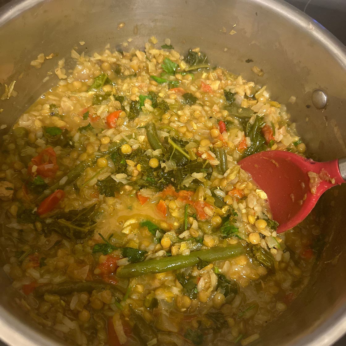 Turmeric, lentil and lemon soup