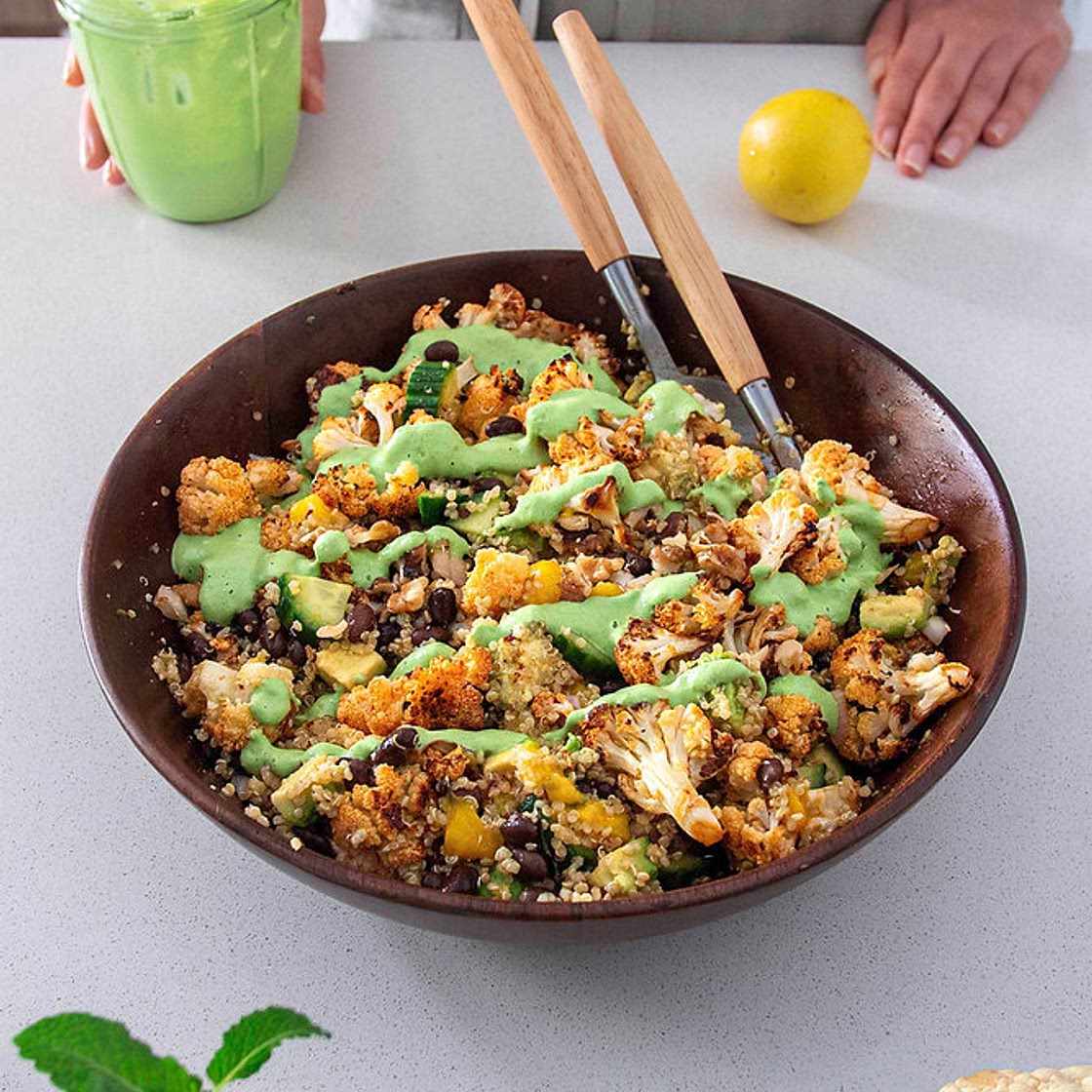ROASTED CHIPOTLE CAULIFLOWER SALAD