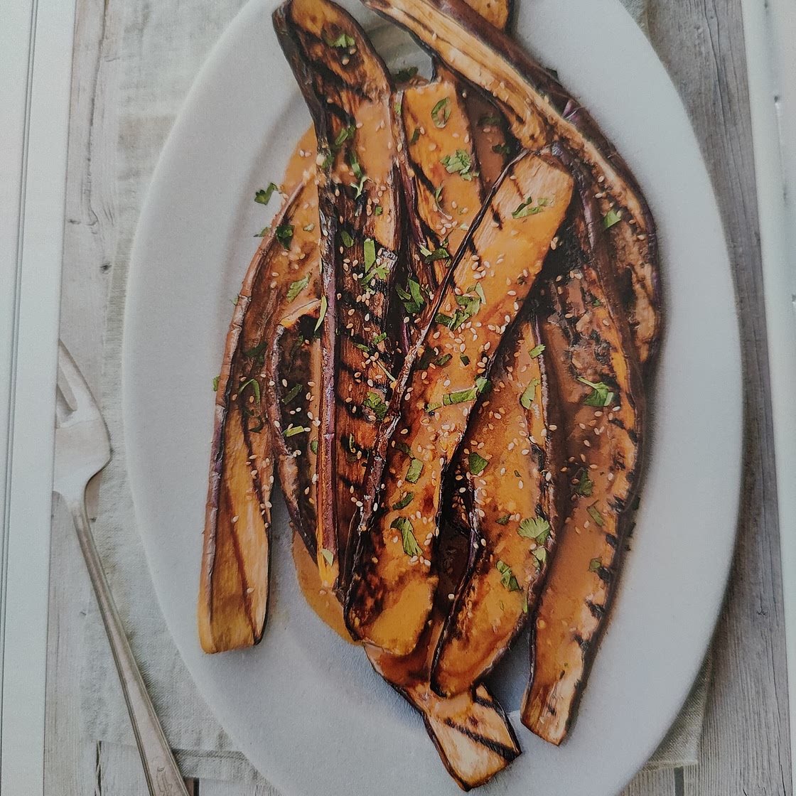 Marinated Asian Aubergine with Tahini