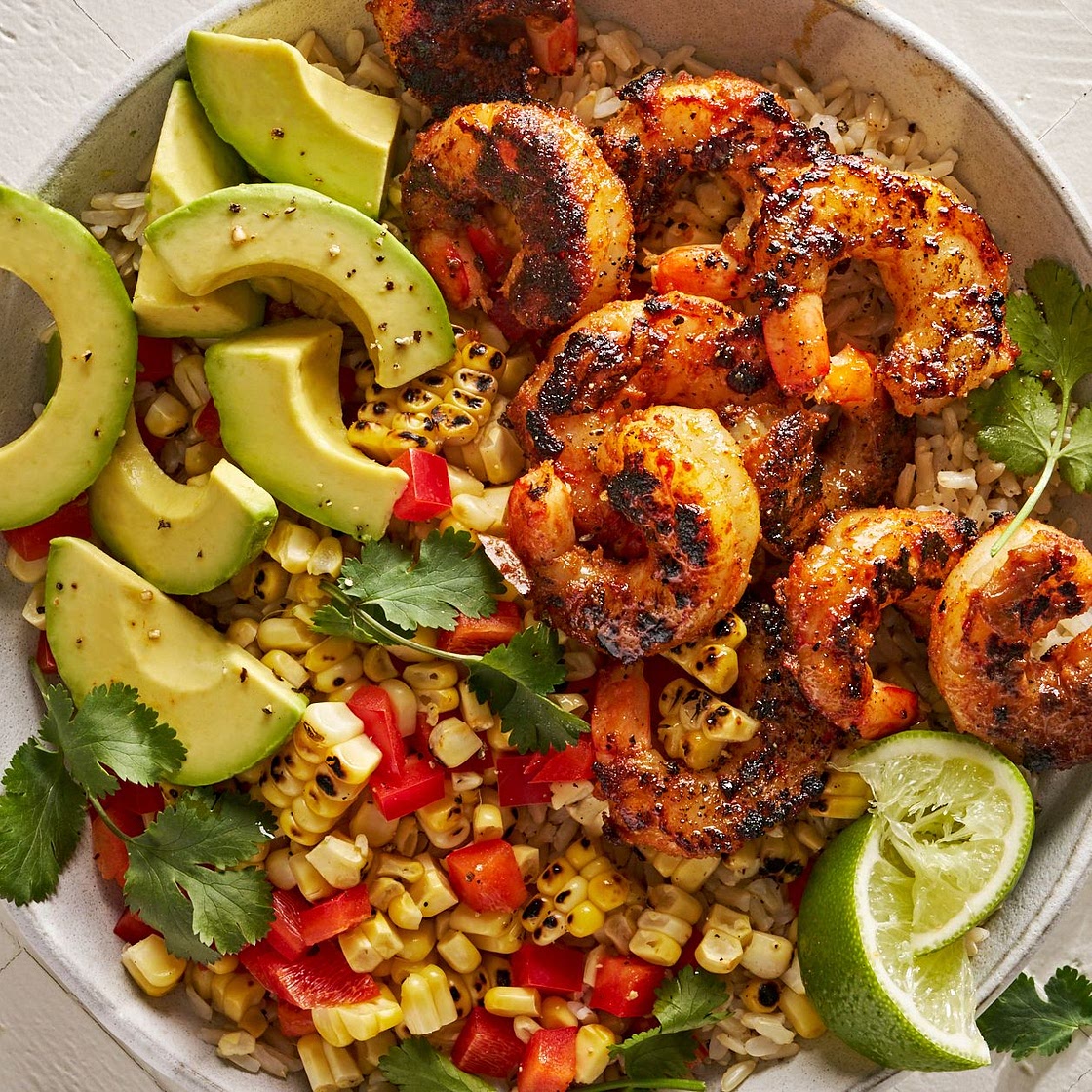 Blackened Shrimp Bowls