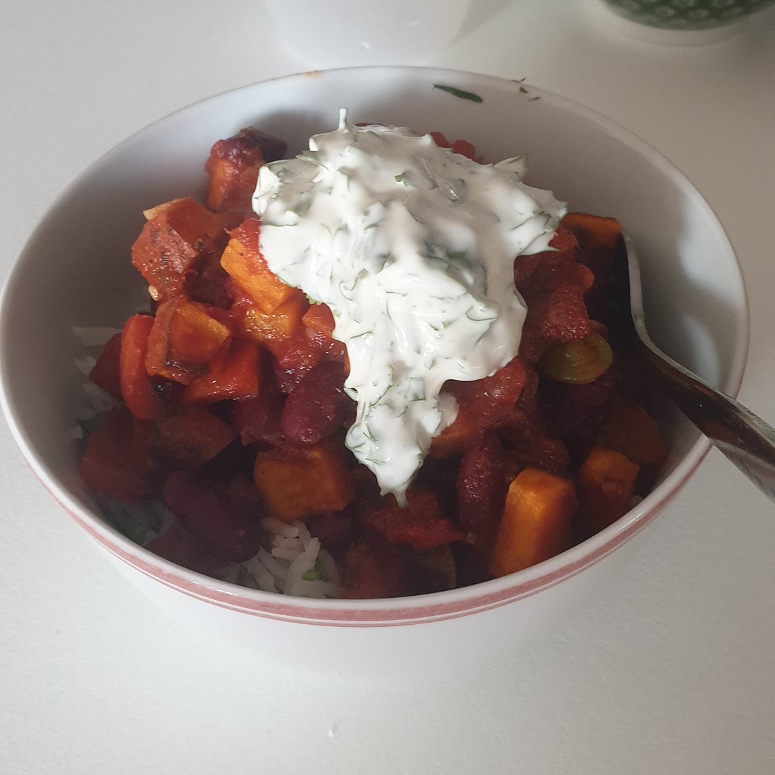 Cajun Spiced Roast Vegetable Stew with Coriander Rice