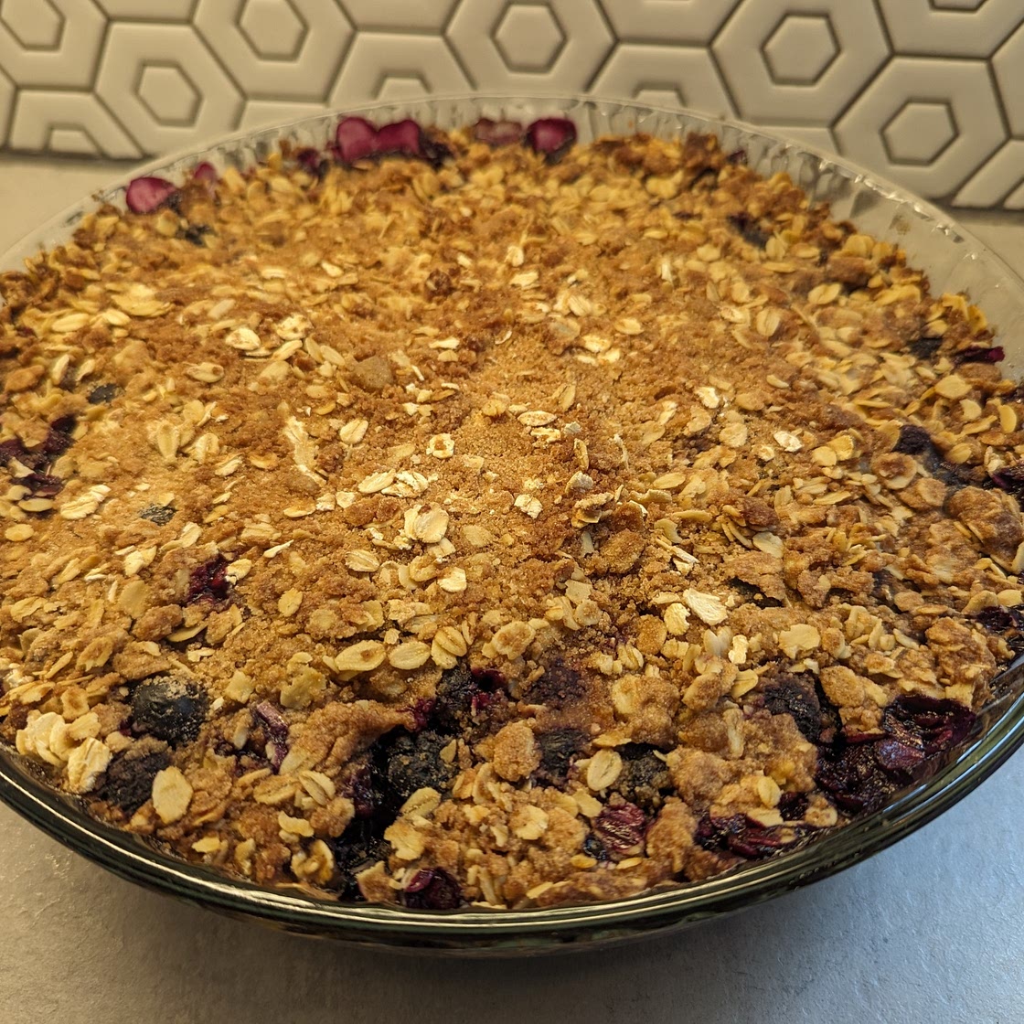 Blueberry Crisp, Gluten Free, Sugar Free