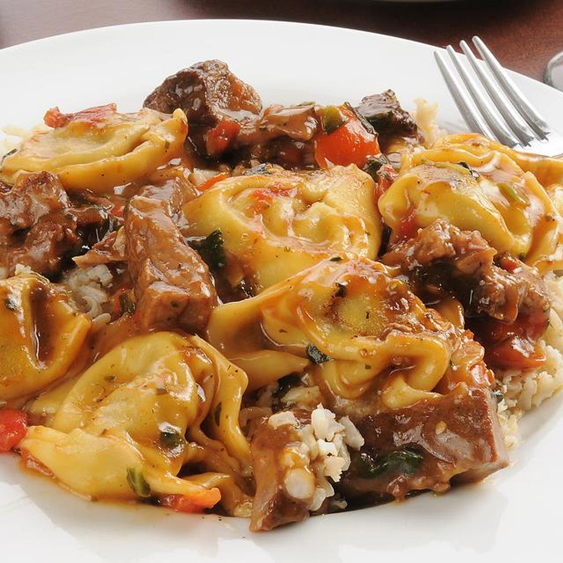 Rich & Succulent Braised Beef Short Ribs Recipe With Tortellini Pasta