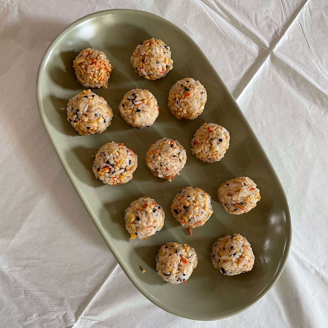 Delicious Crab Rice Balls