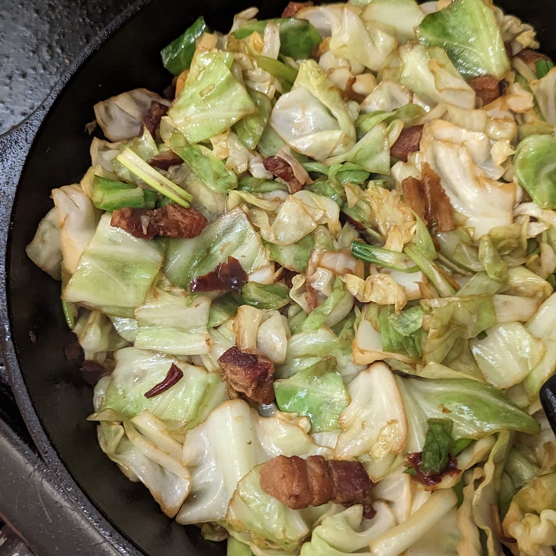 Chinese Shredded Cabbage Stir-Fry