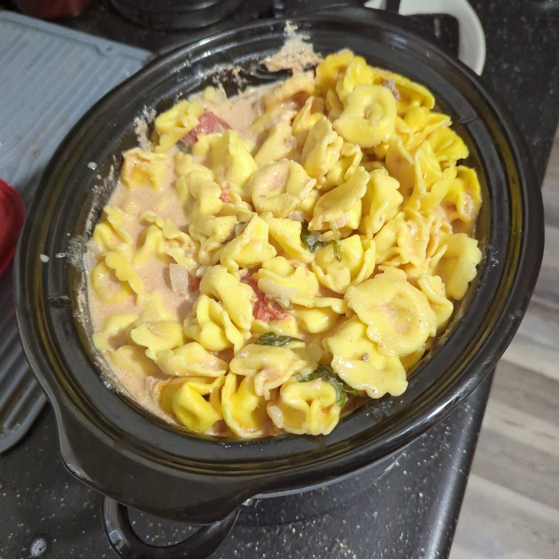 Crockpot Tortellini & Sausage Soup (Creamy & Delish!)