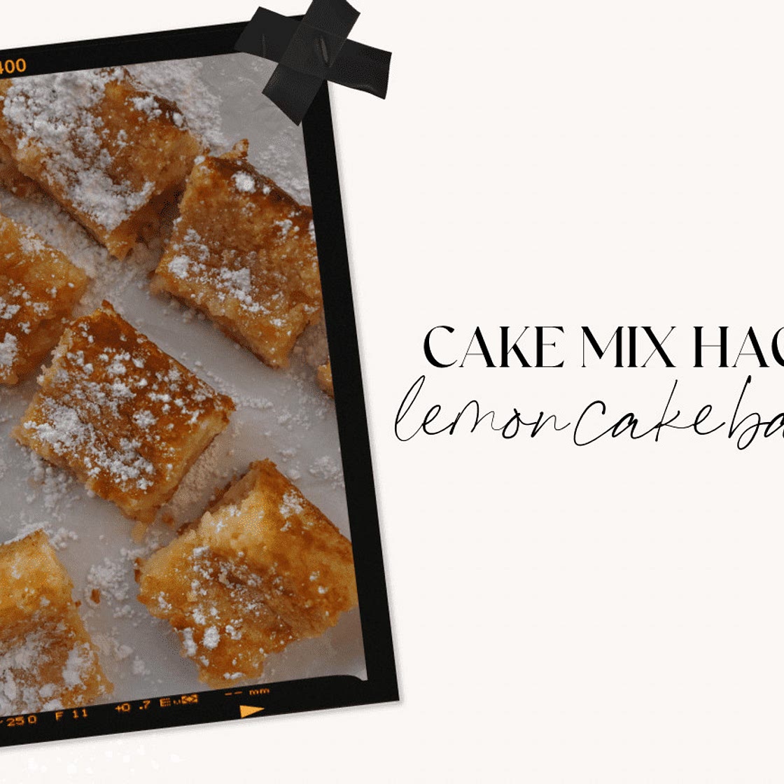 Lemon Cake Bars: Easy Angel Food Cake Mix Hack