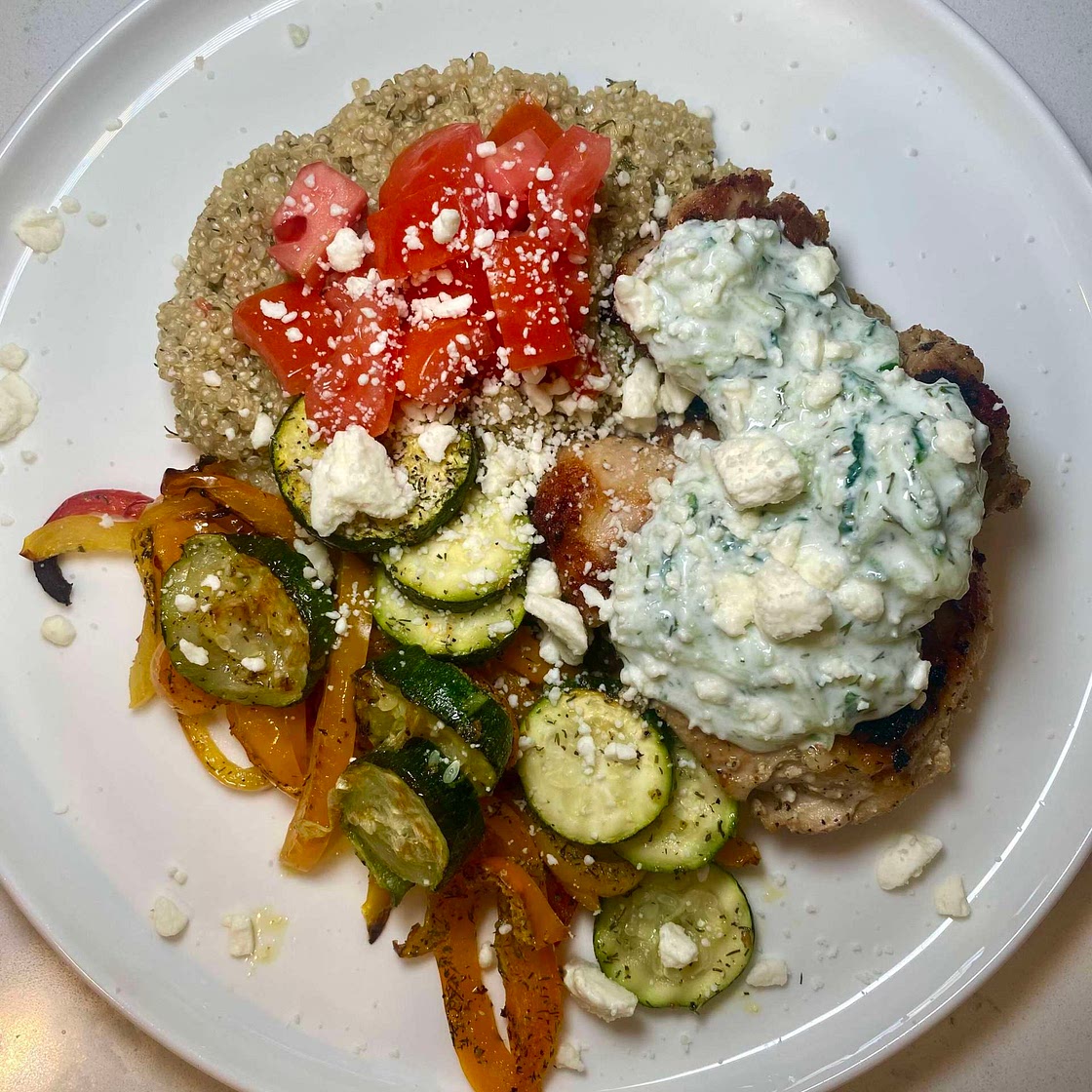 Mediterranean Quinoa Plate