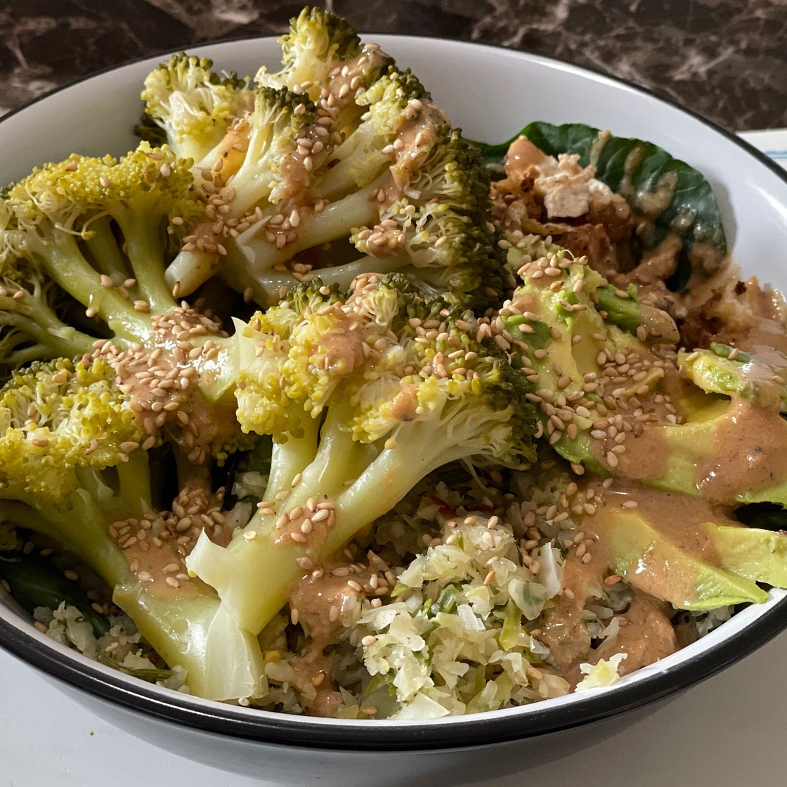Low-Carb Vegan Dinner Bowl
