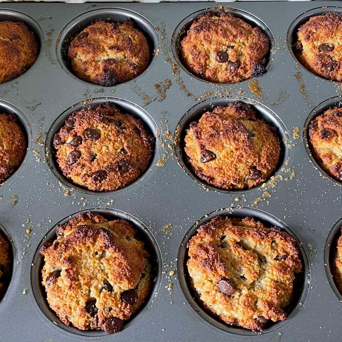 Gluten free banana chocolate chip muffins/ bread