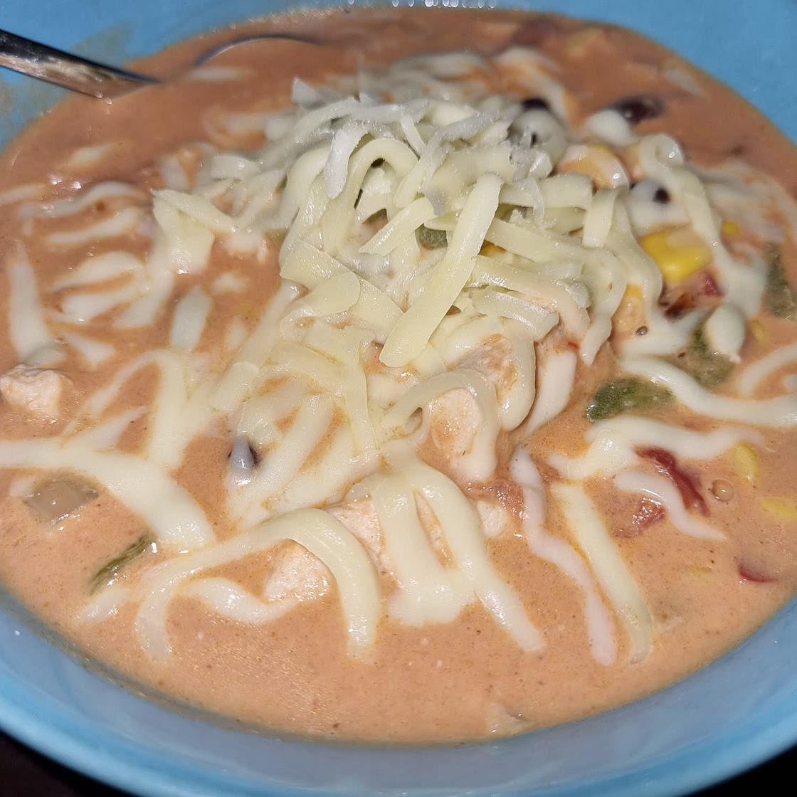 Cheesy Chicken Enchilada Soup