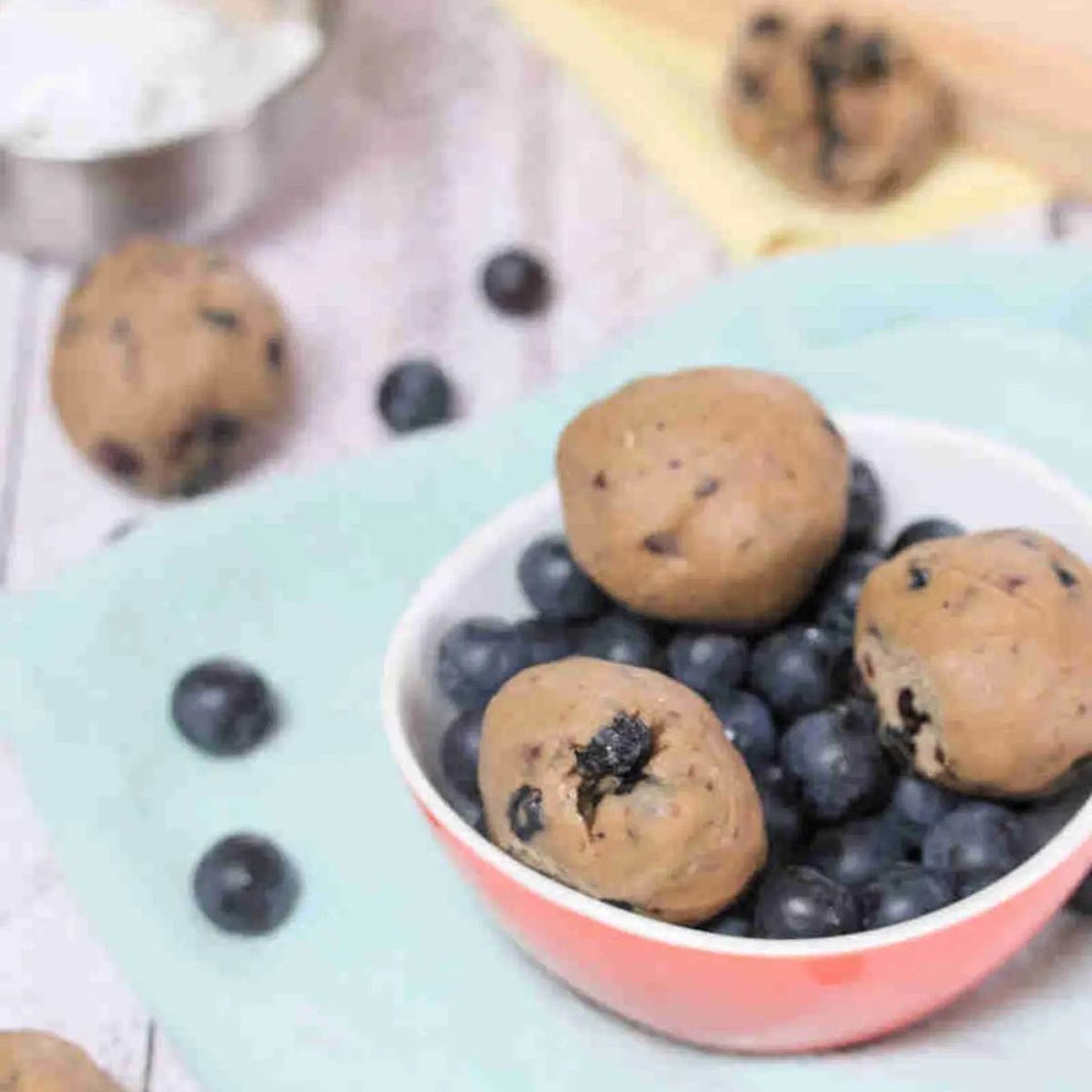 Blueberry Mousse Protein Balls
