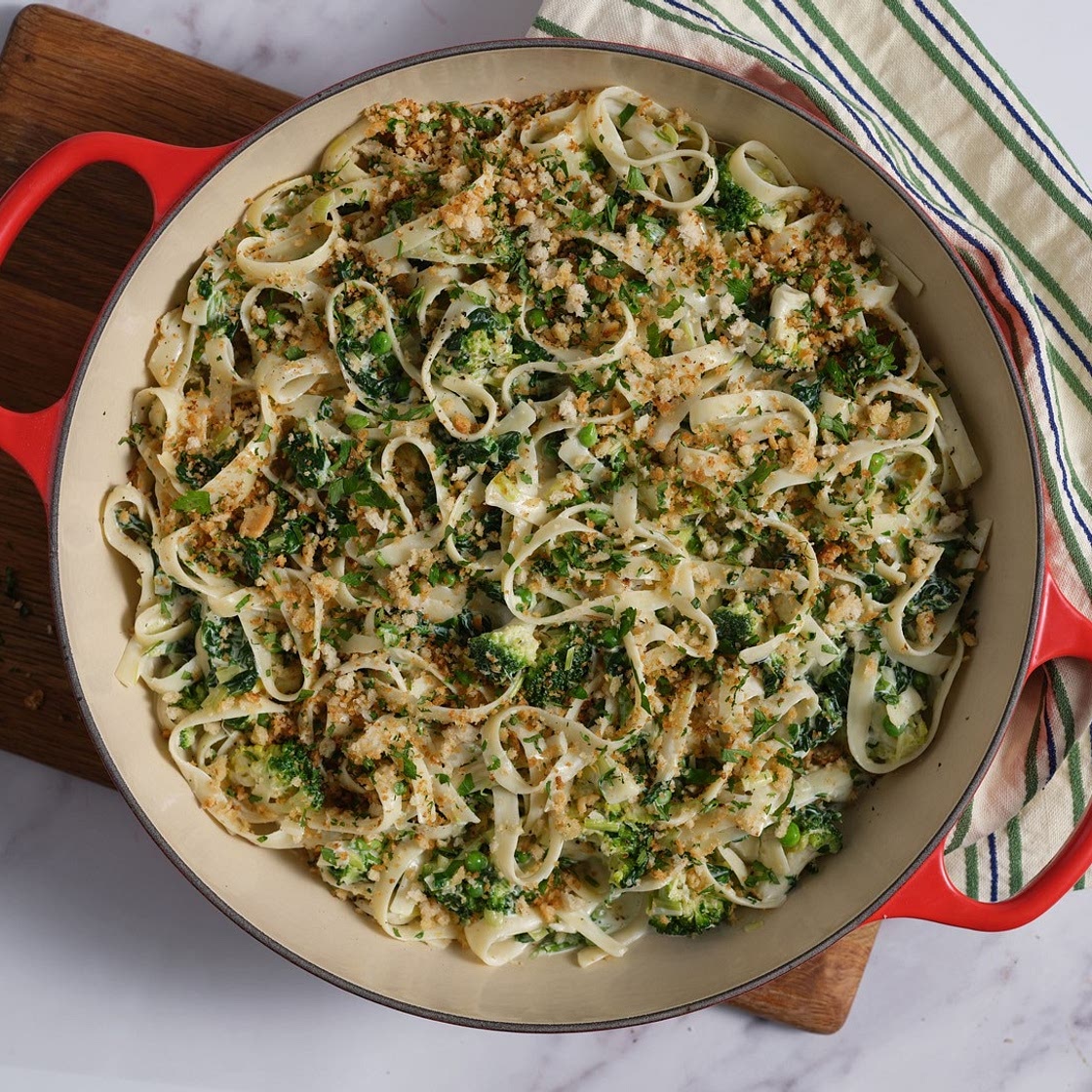 Mary McCartney's creamy green pasta recipe