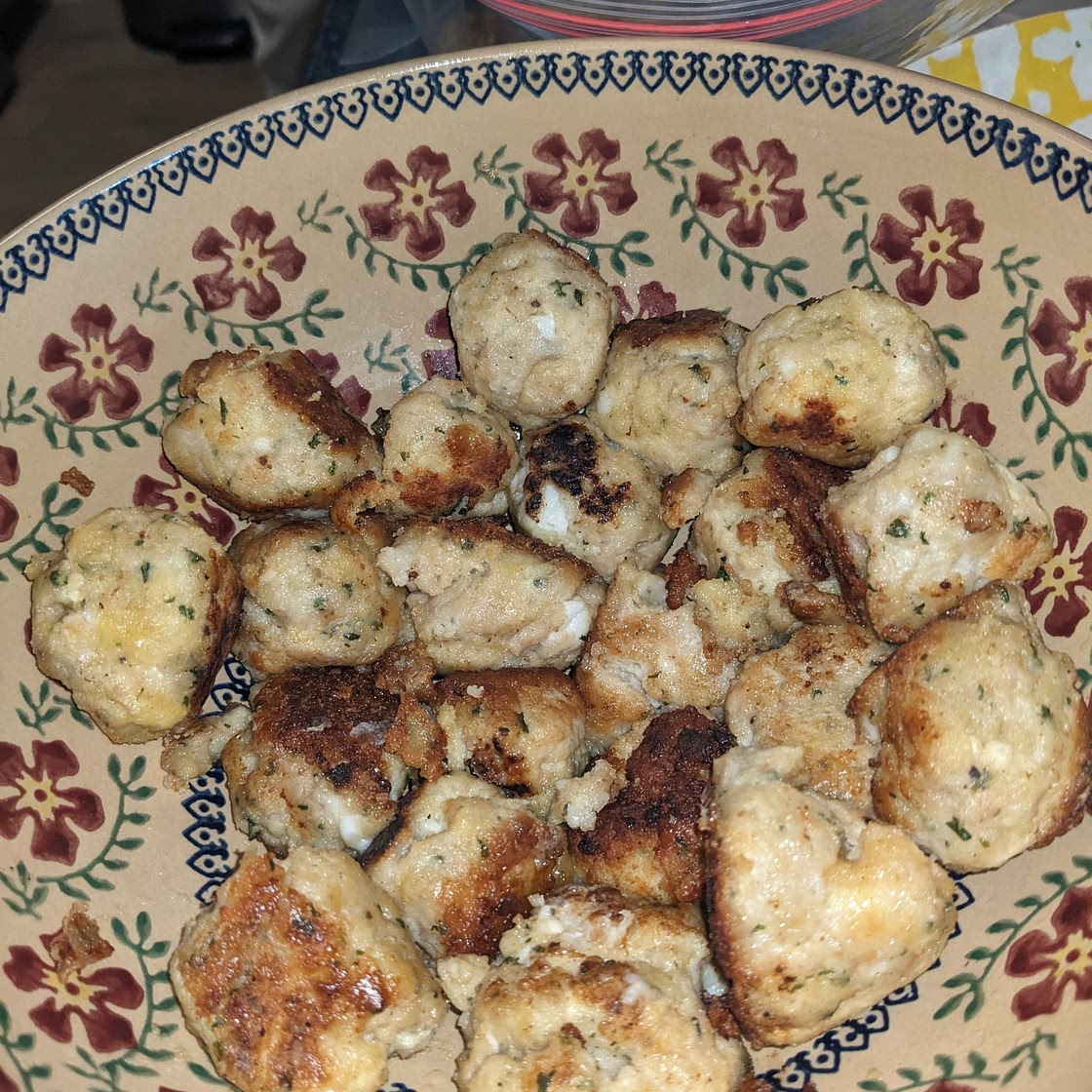 Juls' chicken feta meatballs