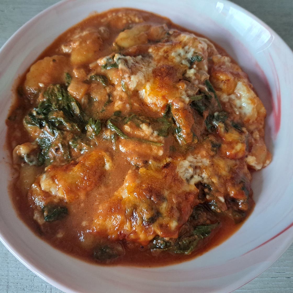 GnocchiAuflauf mit Spinat