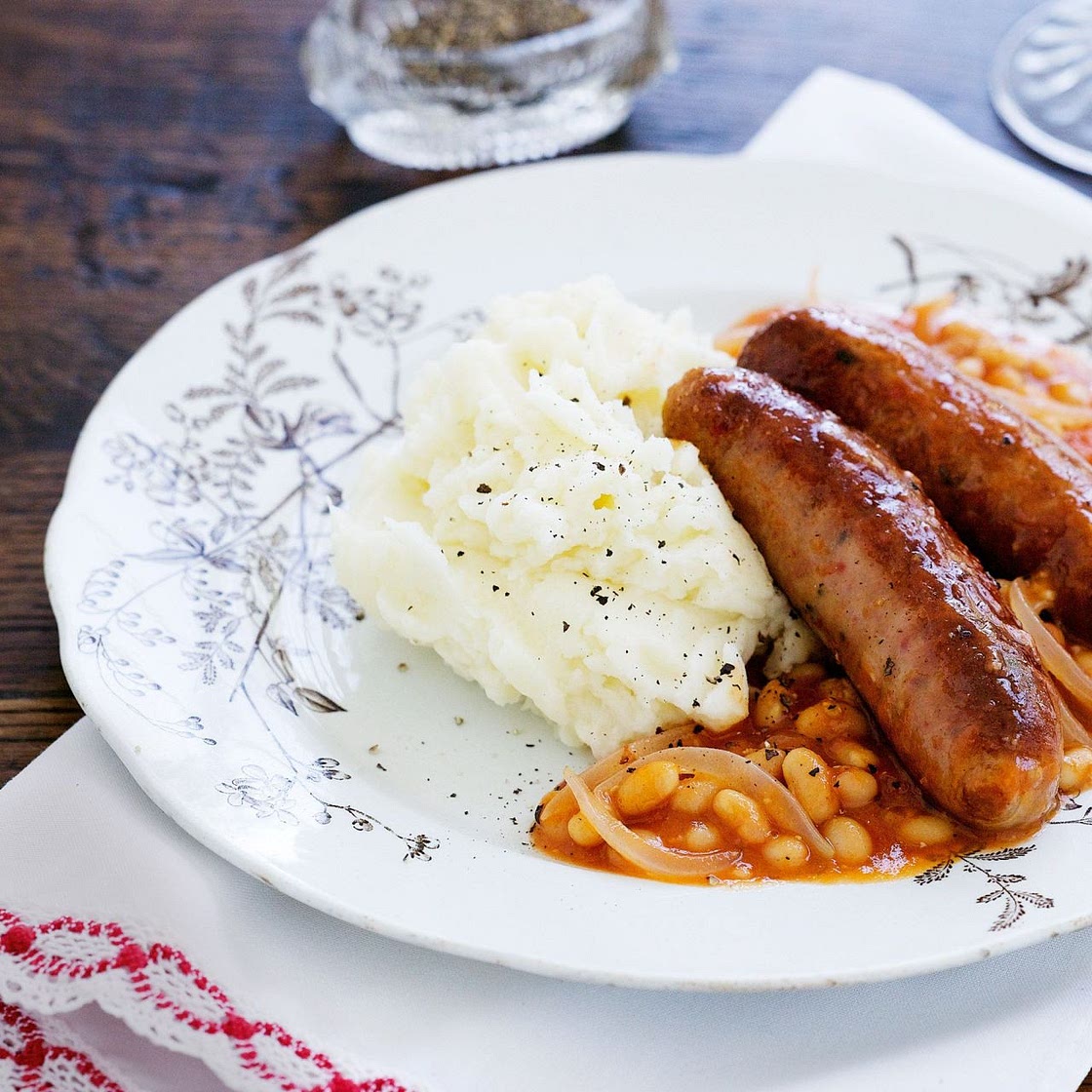 Sausage Beans & Mash Potatoes