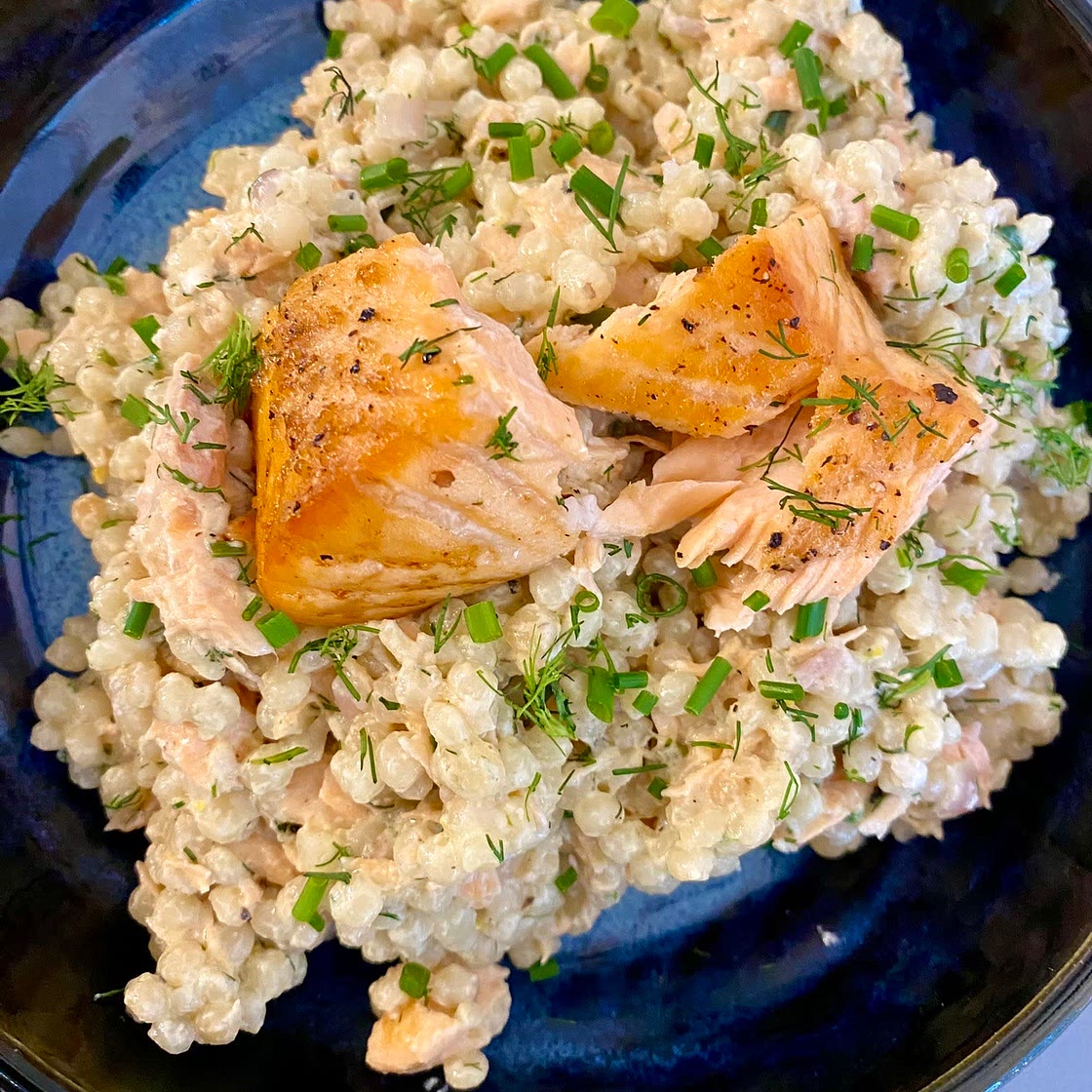 Creamy Salmon Dill Couscous