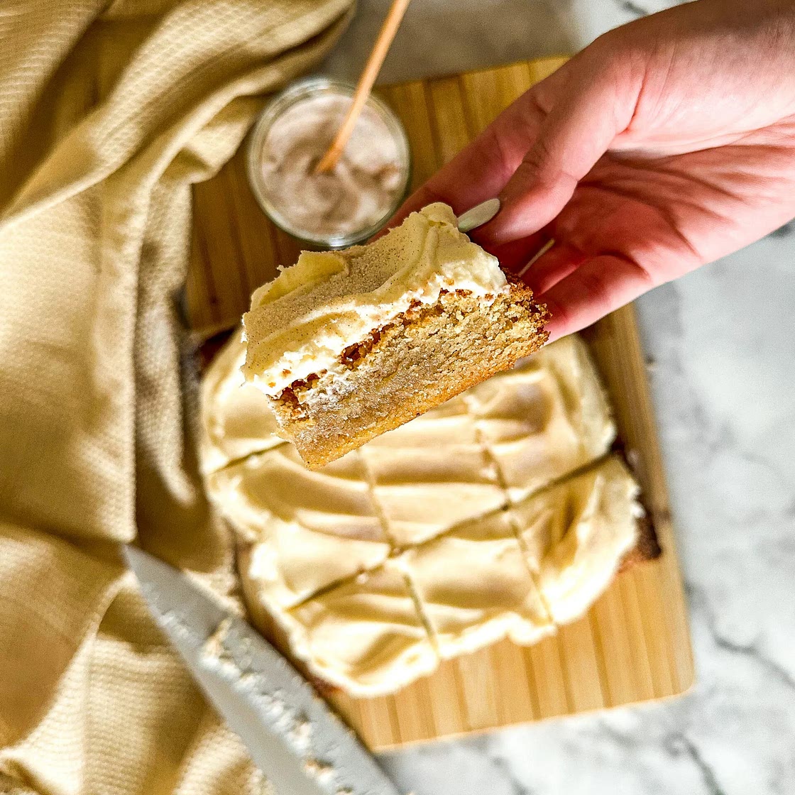 Chai Latte White Chocolate Blondies